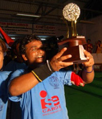 Team India Captain Mr. Vinod Sonkar (Uttar Pradesh) with Winning Trophy 